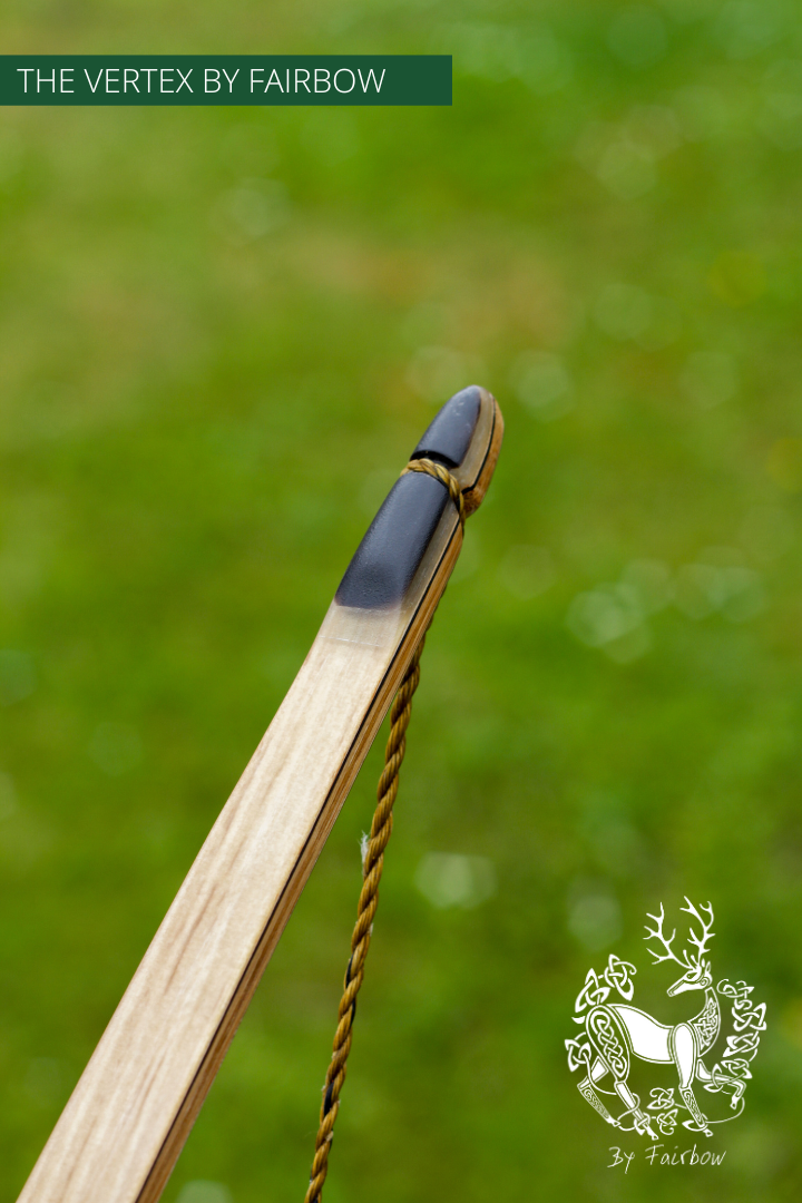 THE VERTEX BOW 68" CLEAR BELLY CLEAR BACKING 44 LBS @ 28 INCH RH SPALTED MAPLE AND COCOBOLE-longbow-Fairbow-Fairbow