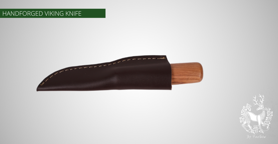 VIKING KNIFE WITH OLIVE ASH WOODEN HANDLE-Knife-Fairbow-Fairbow