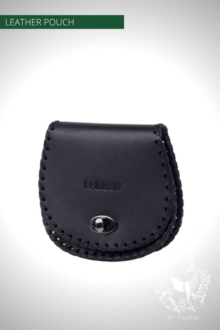 BLACK OR BROWN LEATHER POUCH