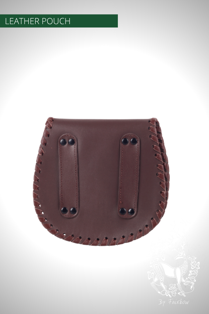 BLACK OR BROWN LEATHER POUCH