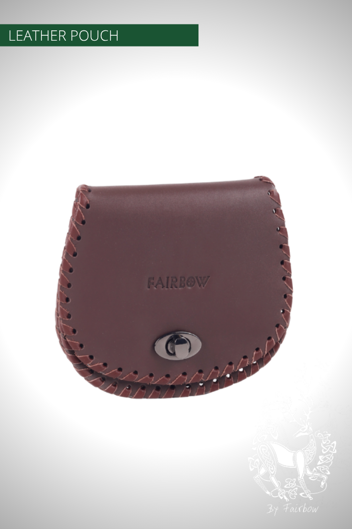 BLACK OR BROWN LEATHER POUCH