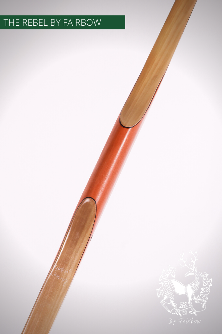 THE REBEL BOW 134@28 140 @ 30 INCH CLEAR GLASS, PEARWOOD, BAMBOO AND TULIP VENEER