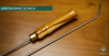 ARROW RAKE, WOOD AND STAINLESS STEEL 32 INCH-Sundries-Fairbow-Yew 9-Fairbow