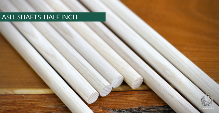 ASH SHAFTS 12.7 MM / HALF INCH, 39 INCH LONG-Shaft-Fairbow-Fairbow