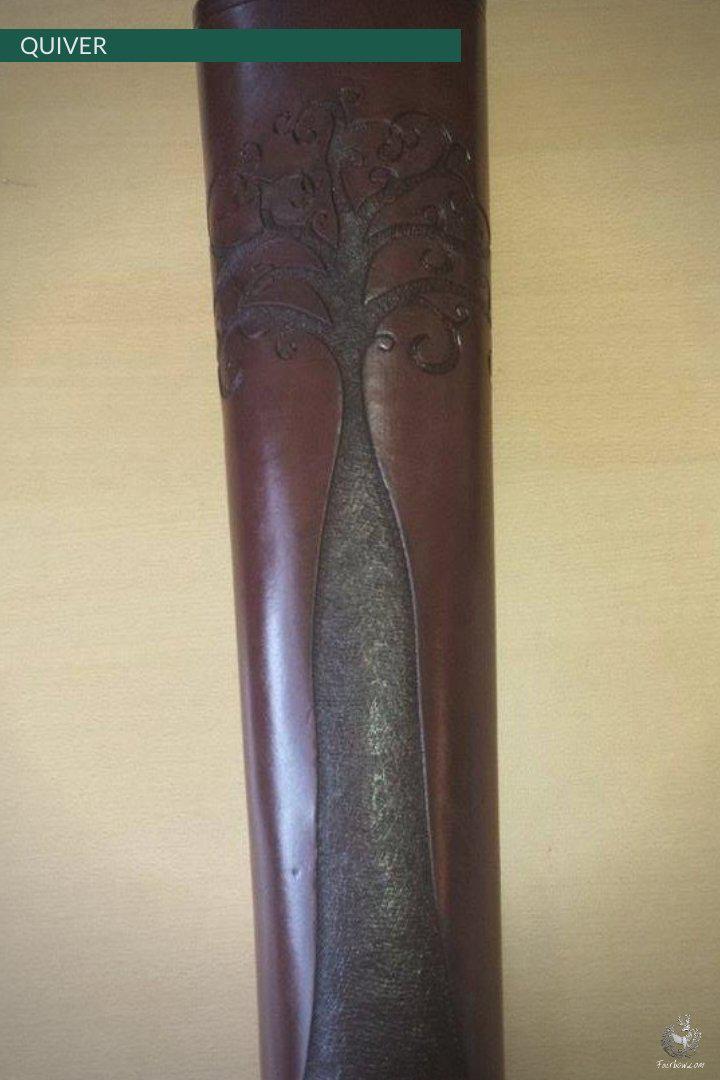 BACK BROWN/RED QUIVER WITH CELTIC TREE-Quiver-Fairbow-Fairbow