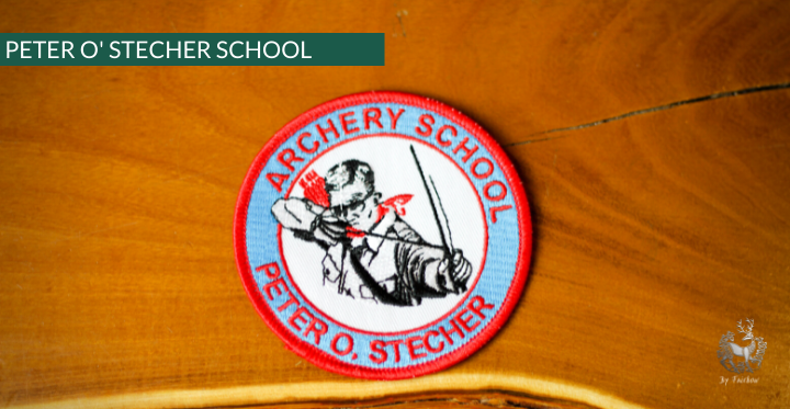 BADGE / PATCH "PETER O STECHER ARCHERY SCHOOL'-Clothing-Fairbow-Fairbow
