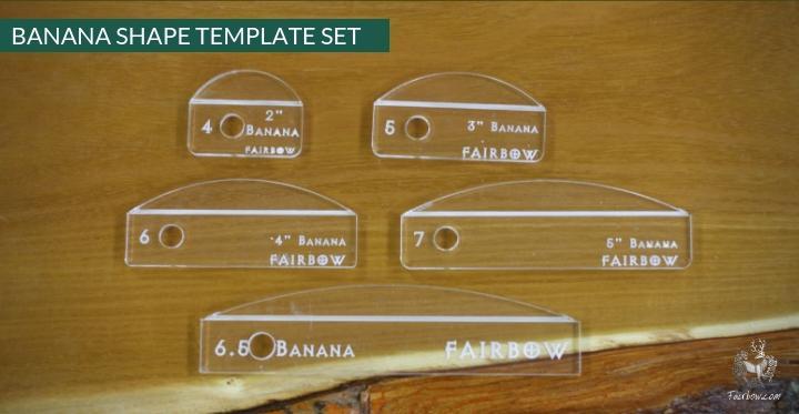 BANANA SHAPE TEMPLATE SET-Template-Fairbow-Right wing-Fairbow