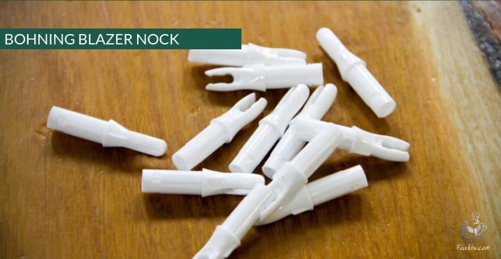 BLAZER DOUBLE LOCK NOCK MULTIPLE COLOURS AVAILABLE-Nock-bohning-'Clear' blue-Fairbow