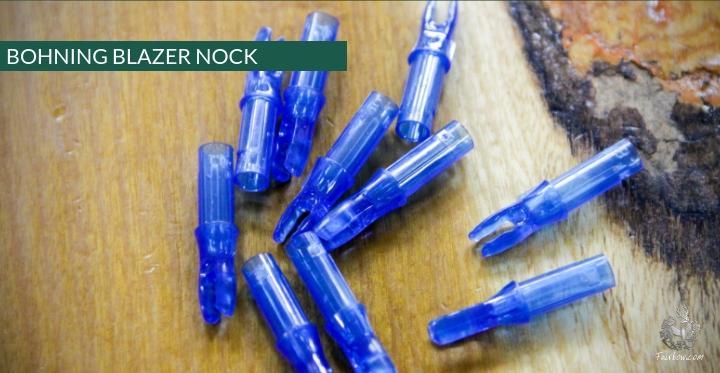 BLAZER DOUBLE LOCK NOCK MULTIPLE COLOURS AVAILABLE-Nock-bohning-'Clear' blue-Fairbow