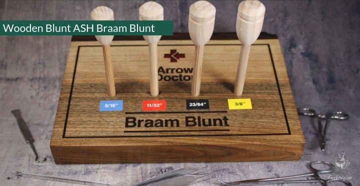 BRAAM BLUNT, ASH-WOOD BLUNT-arrow point-Fairbow-5/16 inch-Fairbow