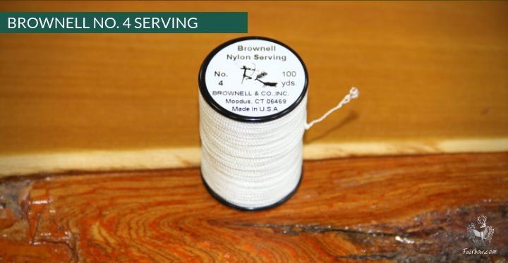 BROWNELL SERVING THREAD NO4 and DIAMOND BACK-string-Brownell-White-Fairbow