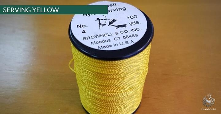 BROWNELL SERVING THREAD NO4 and DIAMOND BACK-string-Brownell-Yellow-Fairbow
