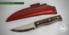 CARBON STEEL KNIFE WITH PINNED MICARTA HANDLE-Knife-Fairbow-Fairbow
