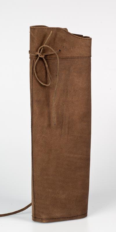 DARK BROWN SUEDE BACK QUIVER , WITH BELT-Quiver-Fairbow-Fairbow