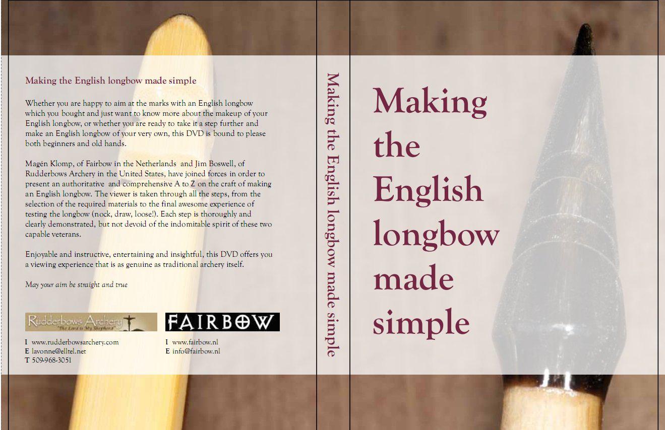 DVD MAKING THE ENGLISH LONGBOW MADE SIMPLE (ENGLISH)-DVD-Fairbow-Pal-Fairbow