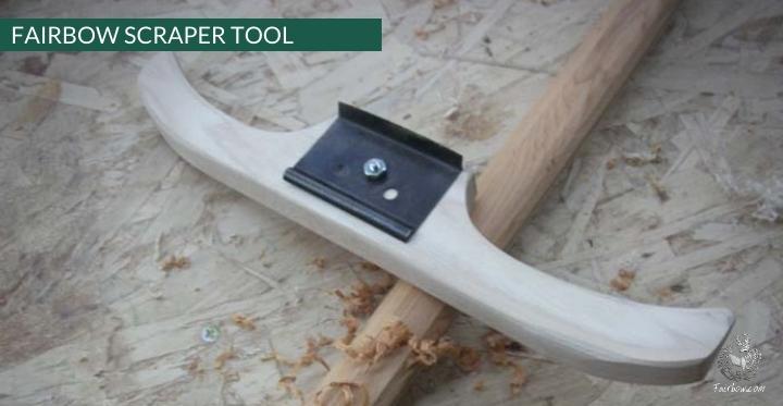 FAIRBOW SCRAPER TOOL WITH WOODEN GRIP-Horn tips-Fairbow-Fairbow