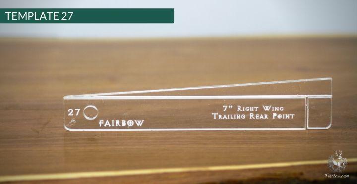 FEATHER CUTTING TEMPLATE PRE-GLUE (1-40)-Tool-Fairbow-Left wing-Rebel no.1-Fairbow
