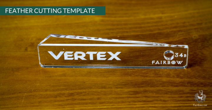 FEATHER CUTTING TEMPLATE PRE-GLUE (1-40)-Tool-Fairbow-Left wing-Rebel no.1-Fairbow