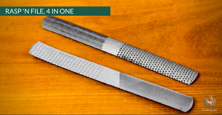 FILE 'N RASP, THE IDEAL 4WAY BOWYERS AND FLETCHERS RASP – Fairbow