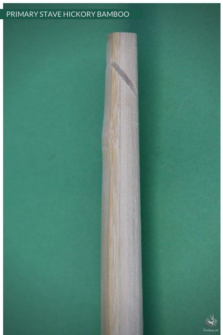 FLOOR TILLERED STAVE, PRIMARY, ENGLISH LONGBOW HICKORY BAMBOO-English Longbow-Fairbow-Fairbow
