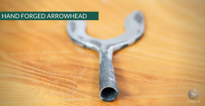 FORKED HUNTING ARROWHEAD HAND FORGED-arrow point-Fairbow-1/2 socket-Fairbow