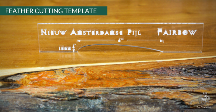 Feather Cutting Template EWBS DWS cut-on-shaft-Tool-Fairbow-Standard-Fairbow