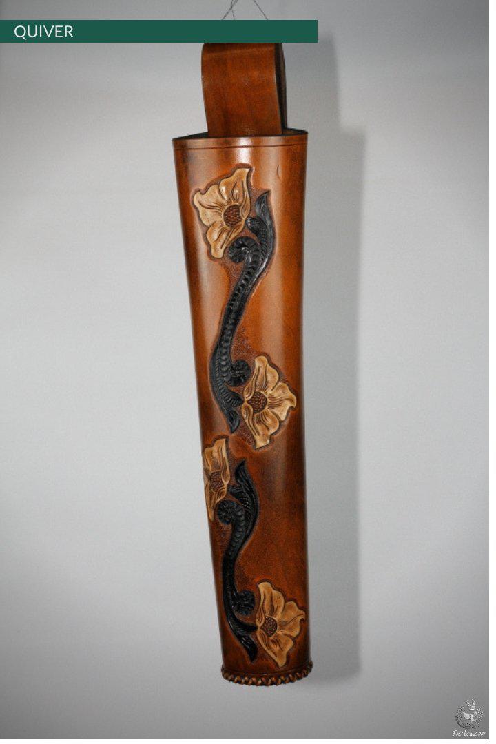 HIP QUIVER WITH AMERICAN ROSE ARTWORK-Quiver-Fairbow-Fairbow