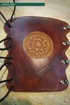 LEATHER ARMGUARD WITH CARVING-Protection-Fairbow-Fairbow