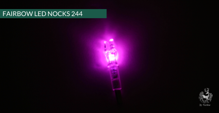 LED NOCKS 2.01 SET OF 5-Nock-Fairbow-Purple-Fairbow