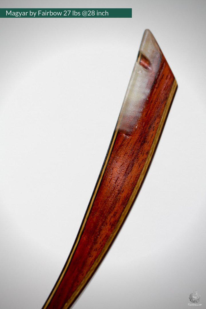 MAGYAR, 27 LBS @ 28 INCH, ROSEWOOD, PADOUK AND SUPERCORE-Bow-Fairbow-Fairbow