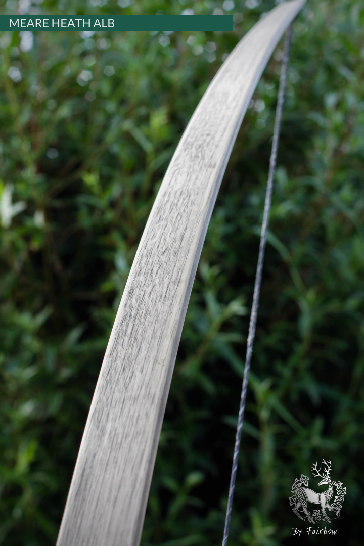 MEARE HEATH BOW, SOLID HICKORY LIGHTLY STAINED 'EXCELLENT'-Bow-Fairbow-37 lb-Fairbow