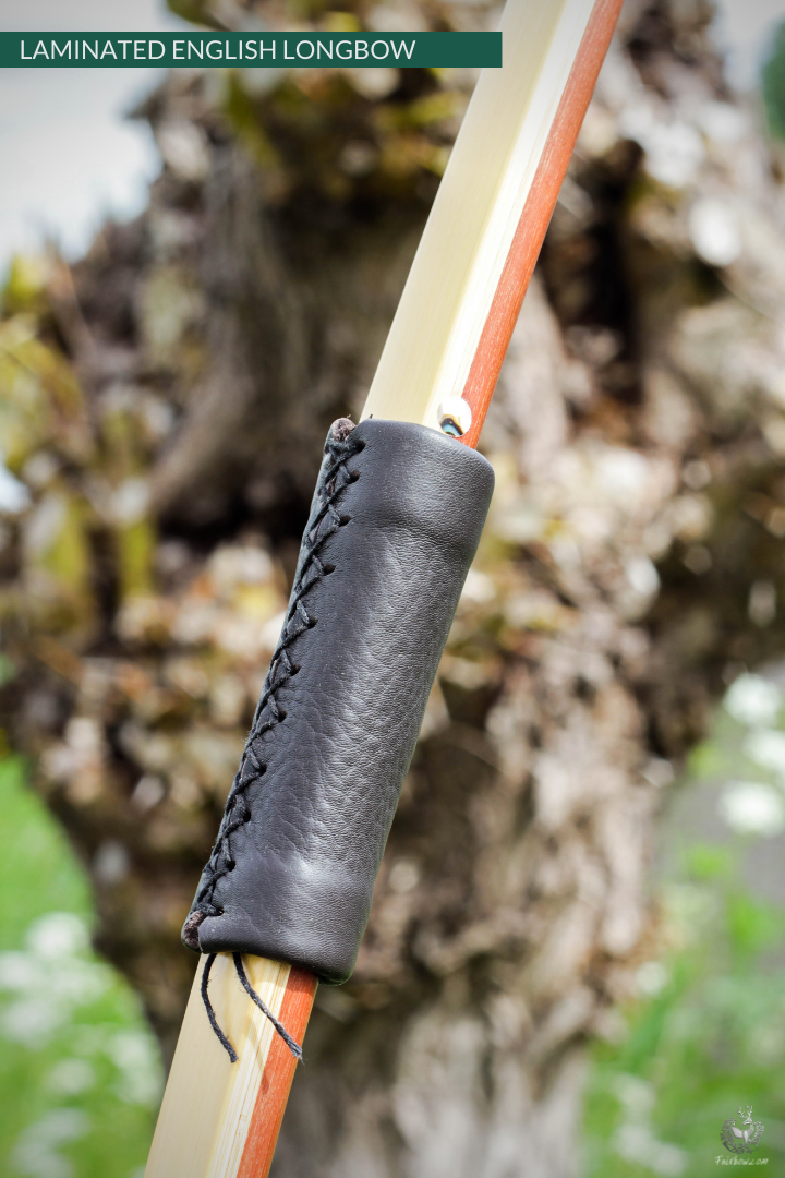 QUAD LAMINATED ENGLISH LONGBOW, MASSARANDUBA, SUPERCORE, BAMBOO 33 LBS