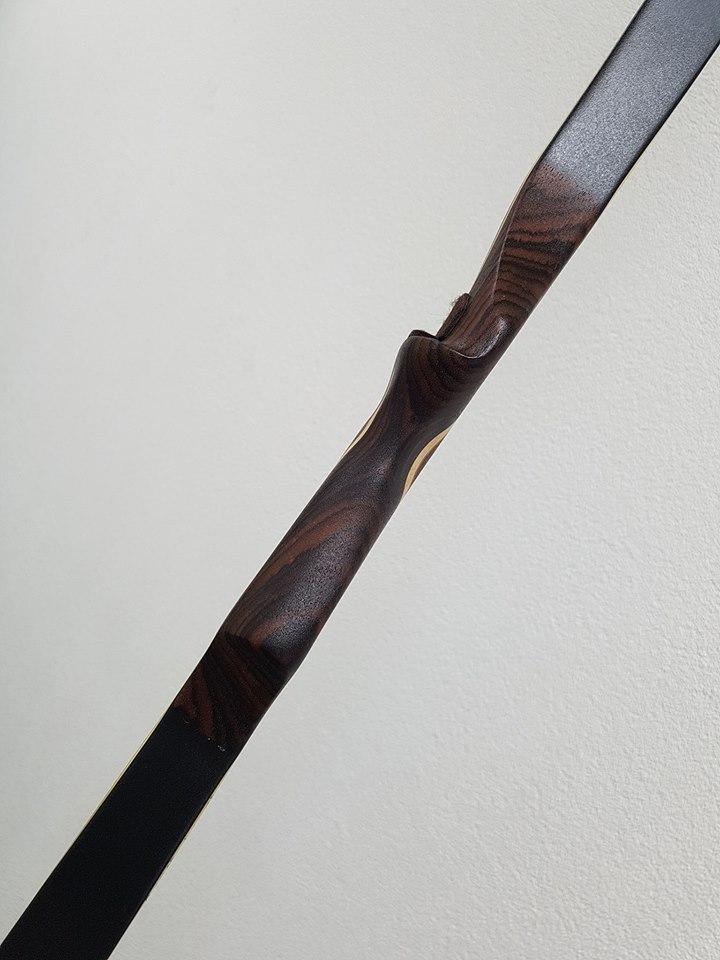 R-D 68" BOW BAMBOO-GLASS 60 lbs @ 28 inch with ROSEWOOD AND ZEBRANO VENEER-Bow-Fairbow-Fairbow