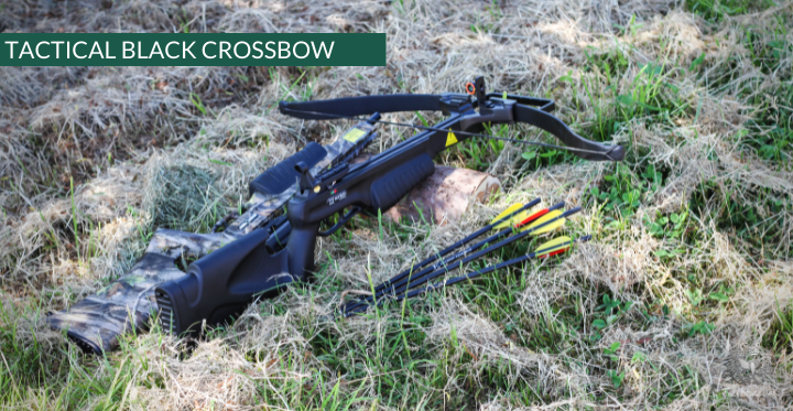 RECURVE CROSSBOW CHACE WIND TACTICAL BLACK OR CAMO 150 LBS-survival gear-Sanlida-Tactical black-Fairbow