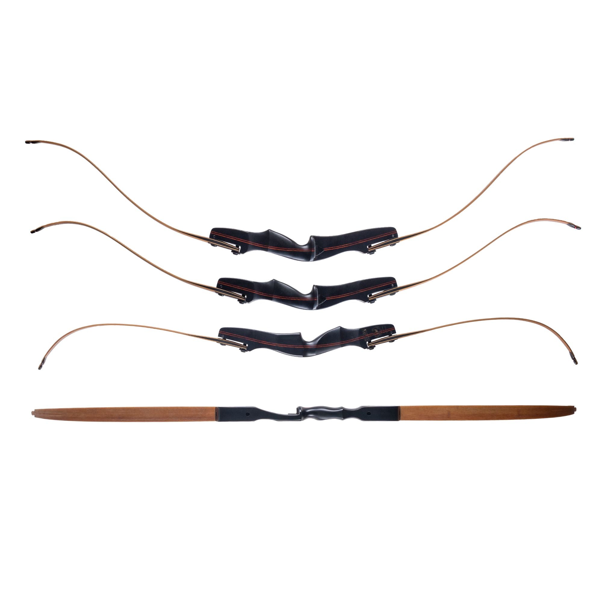 REVAN BY FAIRBOW BLACK ILF HUNTING RECURVE-Bow-Fairbow-Left handed-58 inch bow (15 inch Riser)-25 lbs-Fairbow