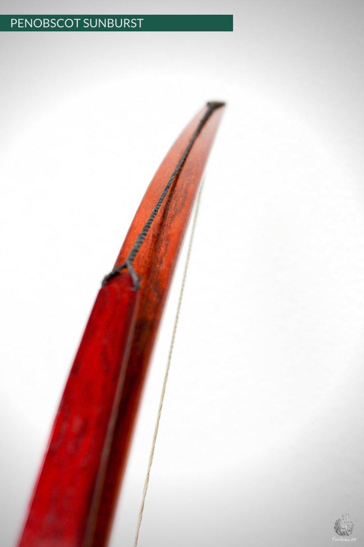 SELF HICKORY LONGBOW (AFB), THE PENOBSCOT RED 'N BROWN SUNBURST 35 LBS-Bow-Fairbow-Fairbow