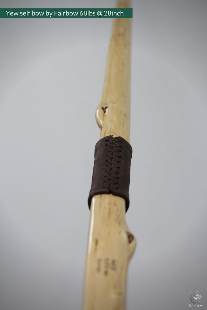 SELF YEW ENGLISH LONGBOW, WARBOW, 68 LBS 28 INCH Fairbow
