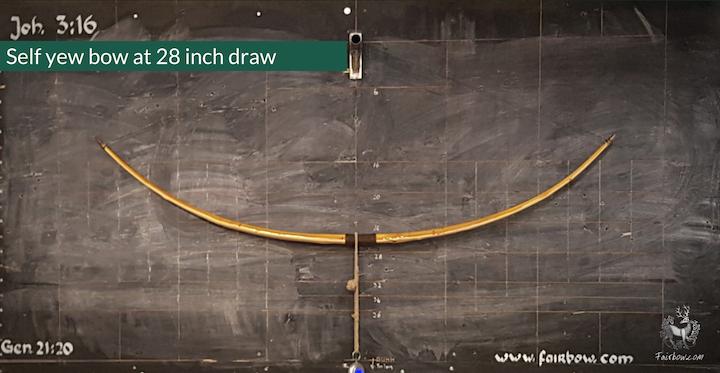 SELF YEW ENGLISH LONGBOW, WARBOW, 68 LBS @ 28 INCH-Bow-Fairbow-Fairbow