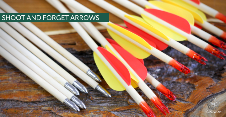 SHOOT AND FORGET WOODEN ARROW-Arrow-Fairbow-per one-Fairbow