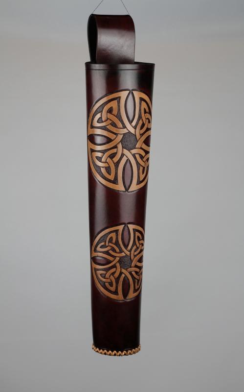 SIDE QUIVER WITH CELTIC CARVING-Quiver-Fairbow-Fairbow