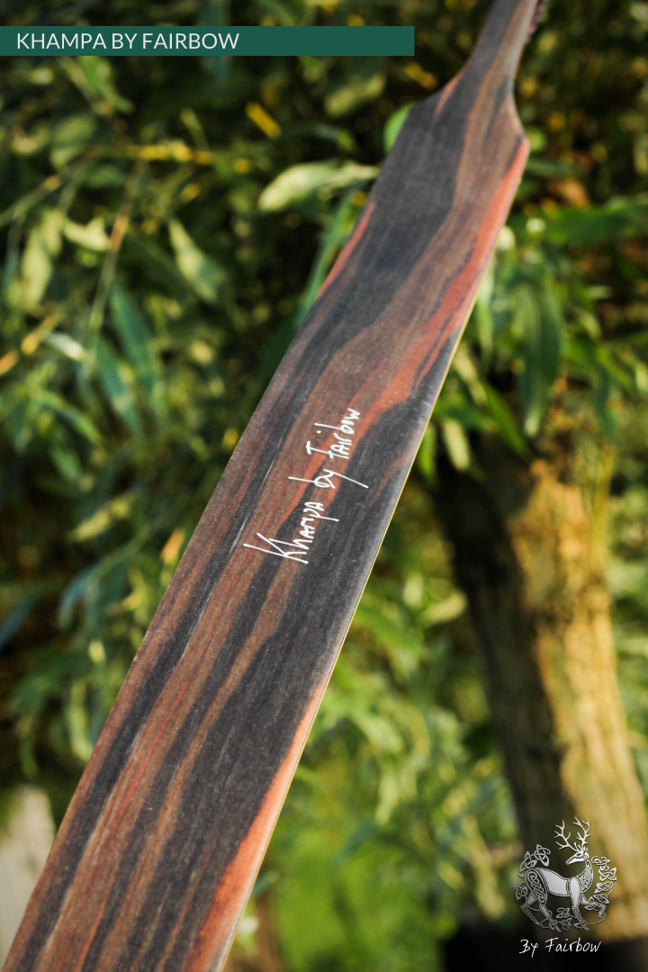 THE KHAMPA BOW BY FAIRBOW CLEAR GLASS ROSEWOOD AND EBONY 41@28-Bow-Fairbow-Fairbow