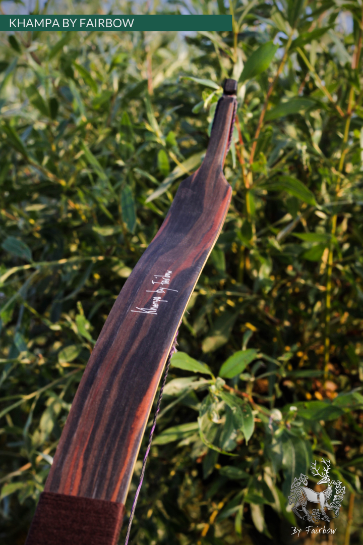THE KHAMPA BOW BY FAIRBOW CLEAR GLASS ROSEWOOD AND EBONY 41@28-Bow-Fairbow-Fairbow