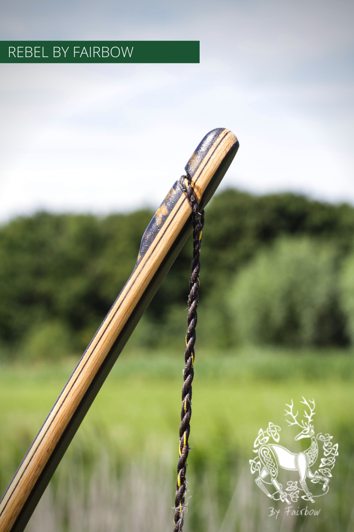THE REBEL BOW 42@28 RH , OSAGE ORANGE AND BLACK GLASS-Bow-Fairbow-Fairbow