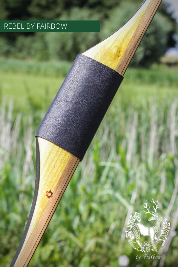 THE REBEL BOW 42@28 RH , OSAGE ORANGE AND BLACK GLASS-Bow-Fairbow-Fairbow