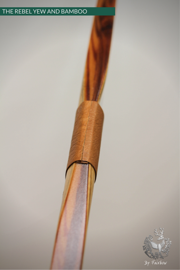 THE REBEL BOW 44@28 CLEAR GLASS, BAMBOO AND YEW FINISH-Bow-Fairbow-Fairbow