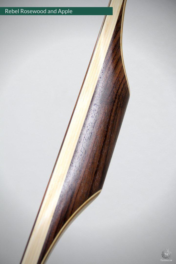 THE REBEL BOW WITH BIRCH BURL 71@28 ROSEWOOD AND APPLE-Bow-Fairbow-Fairbow