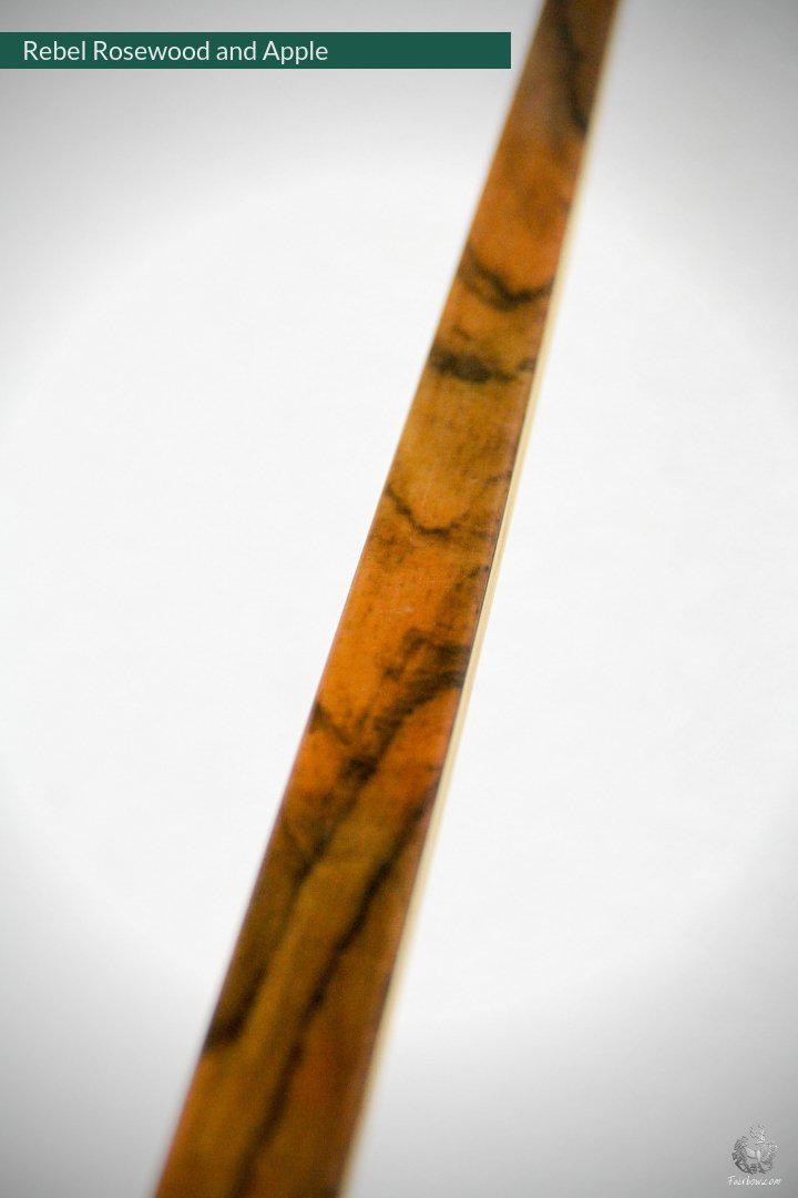 THE REBEL BOW WITH BIRCH BURL 71@28 ROSEWOOD AND APPLE-Bow-Fairbow-Fairbow