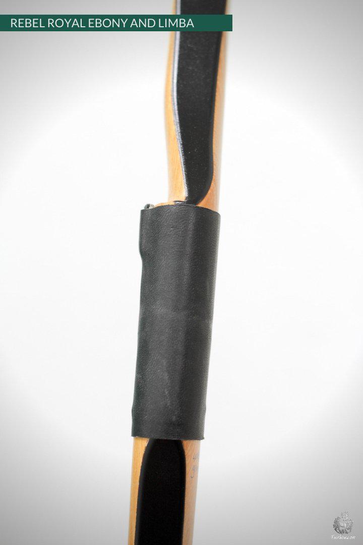 THE REBEL BOW WITH LIMBA 40@28 EBONY AND BLACK AND CLEAR GLASS-Bow-Fairbow-Fairbow