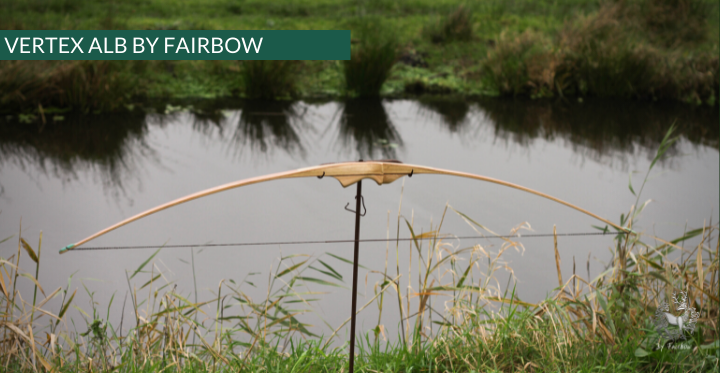 THE VERTEX BOW R-D 64" BLACK LIMBA, BAMBOO-GLASS 39 LBS @ 28 INCH RH-Bow-Fairbow-Fairbow