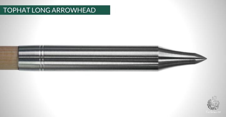 TOPHAT LONG REPAIR ARROWHEAD PER DOZEN-arrow point-Tophat-5/16-70 grain-Fairbow